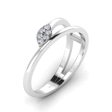 Swirl Diamond Ring