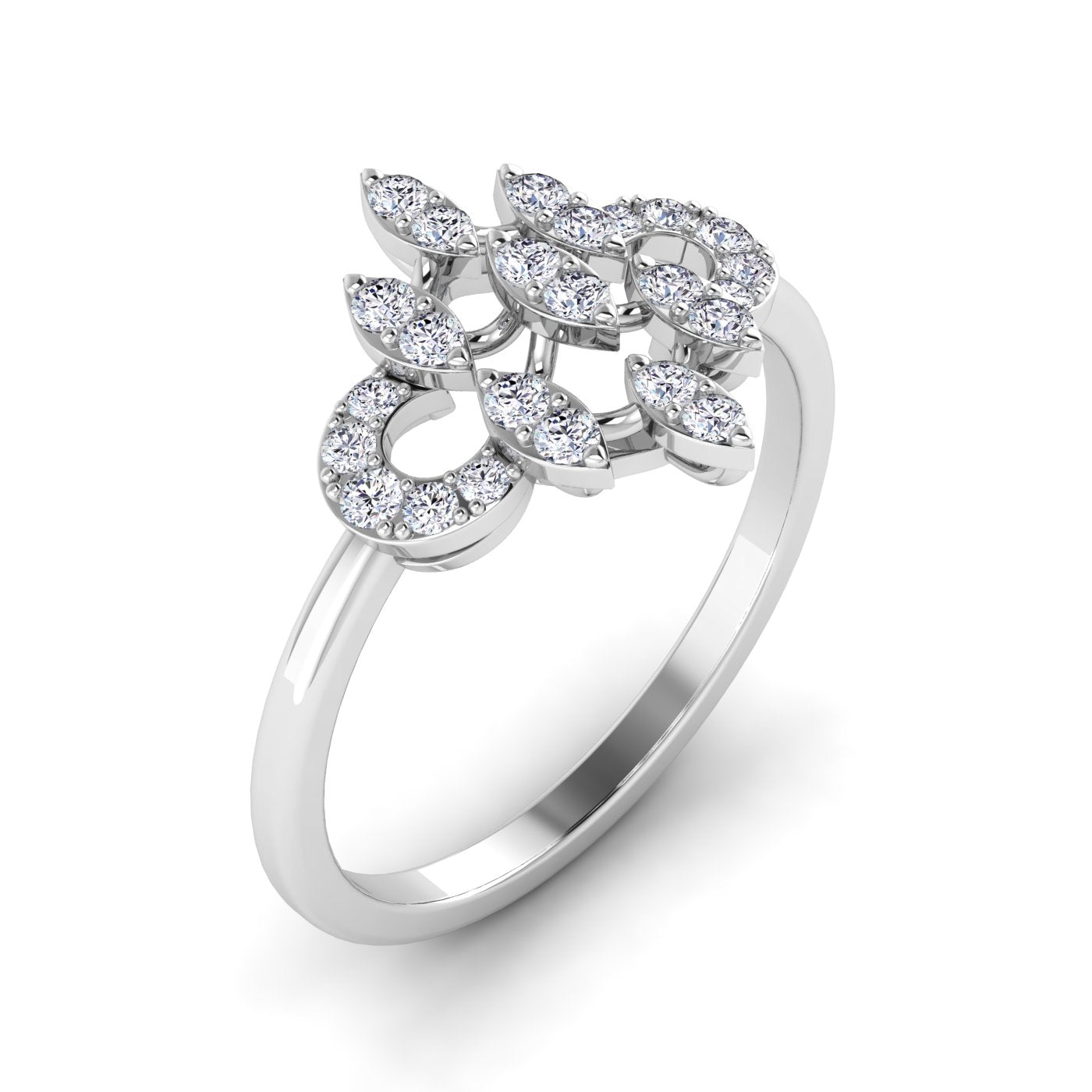 Chandelier Studded Ring