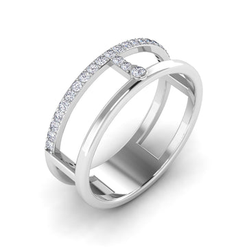 Cage Diamond Ring