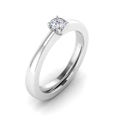 Tapered Solitaire Ring