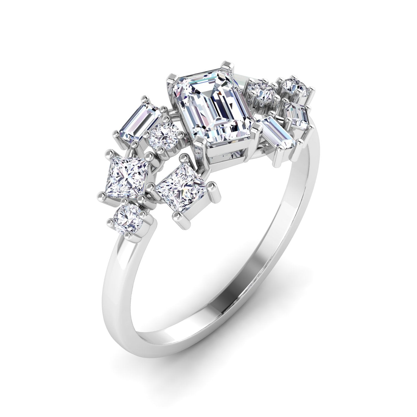Cluster Diamond Ring