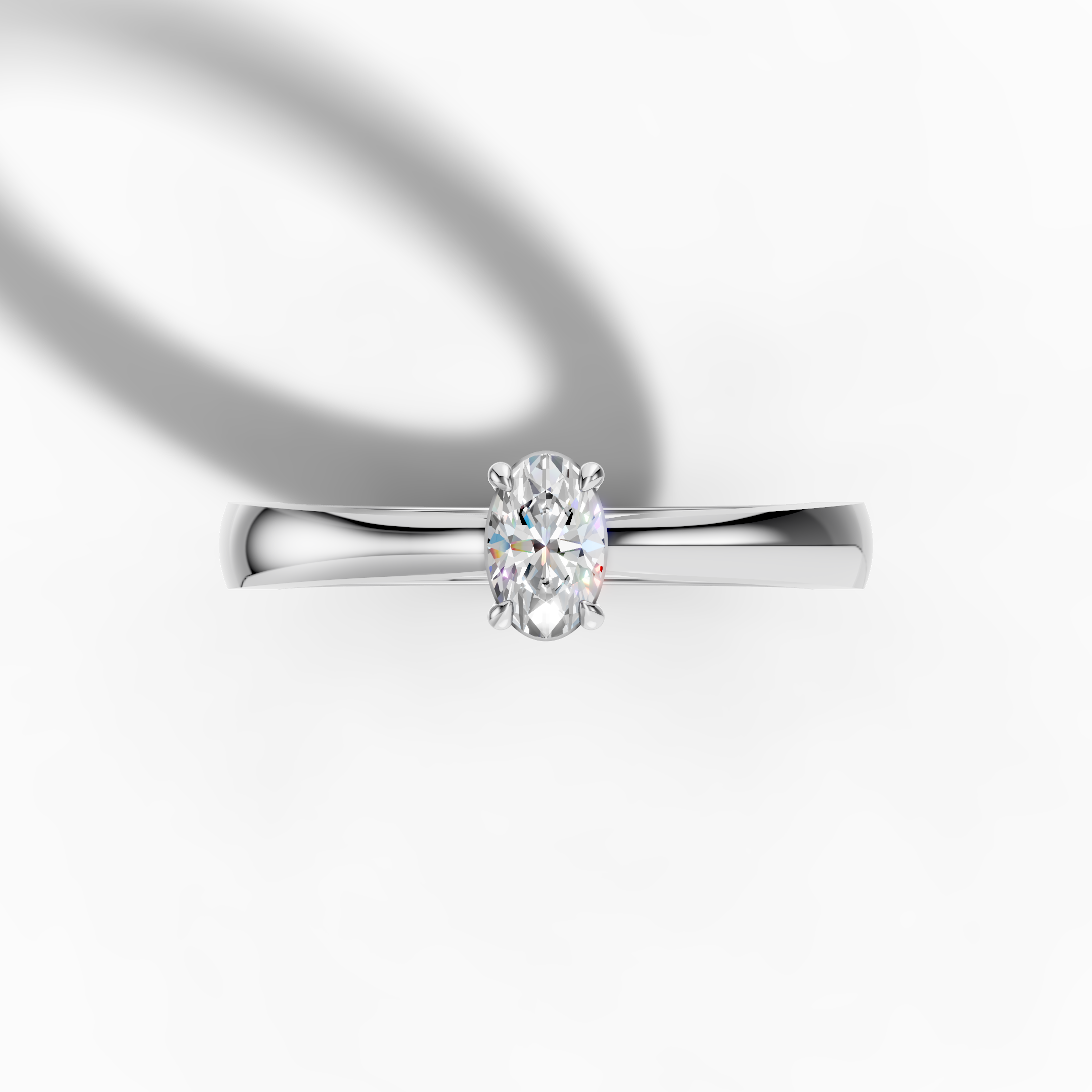 Oval Solitaire Ring