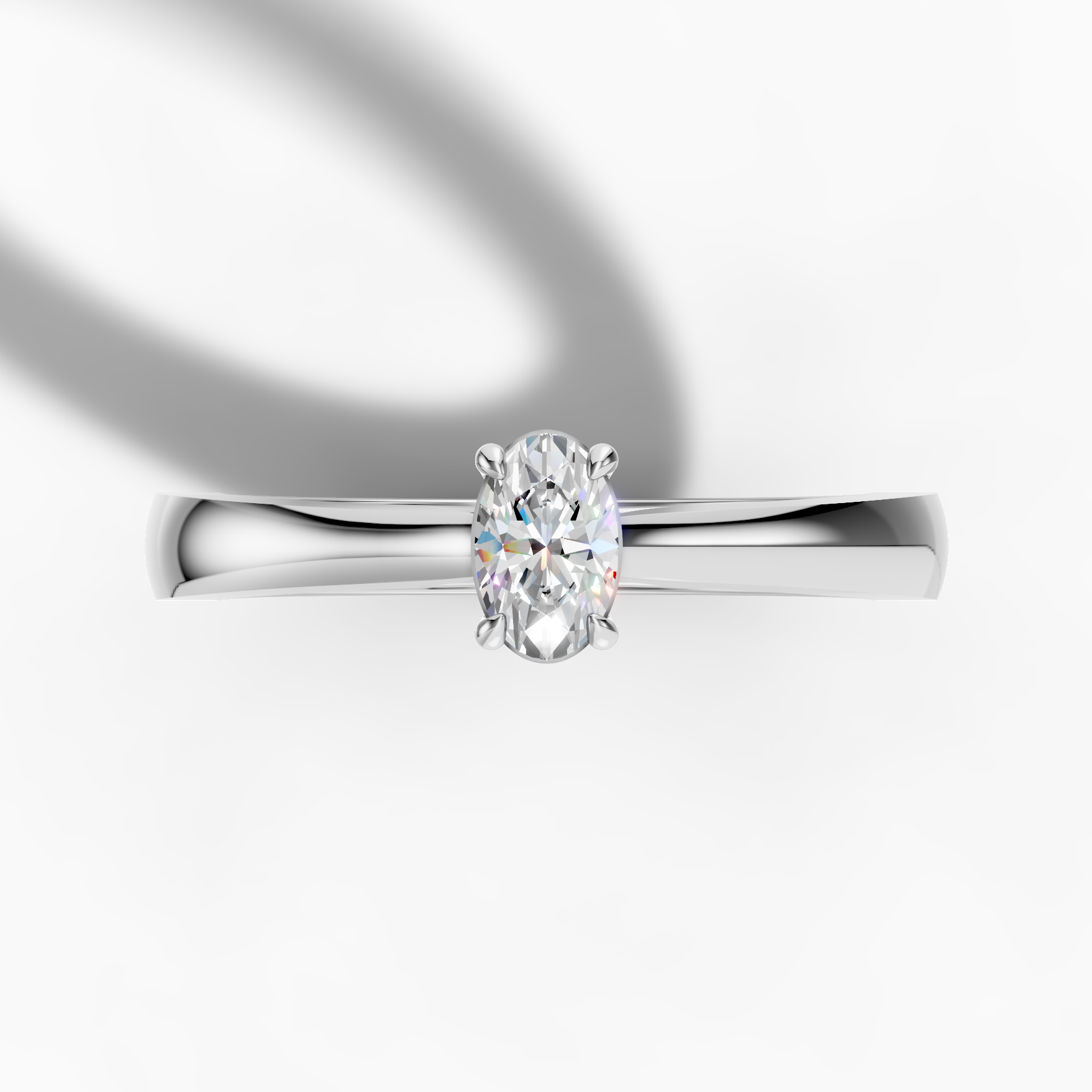 Oval Solitaire Ring