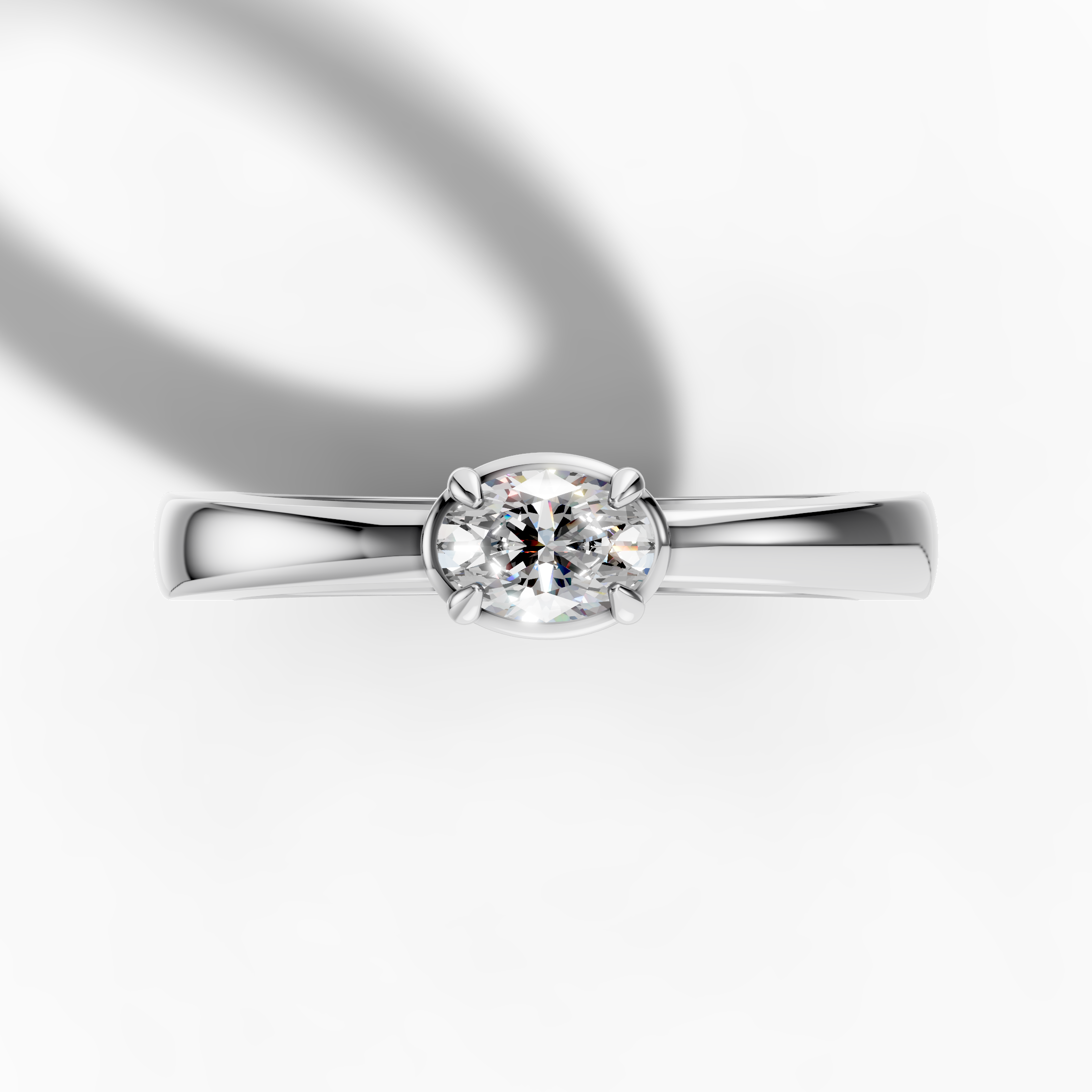 East-West Oval Ring