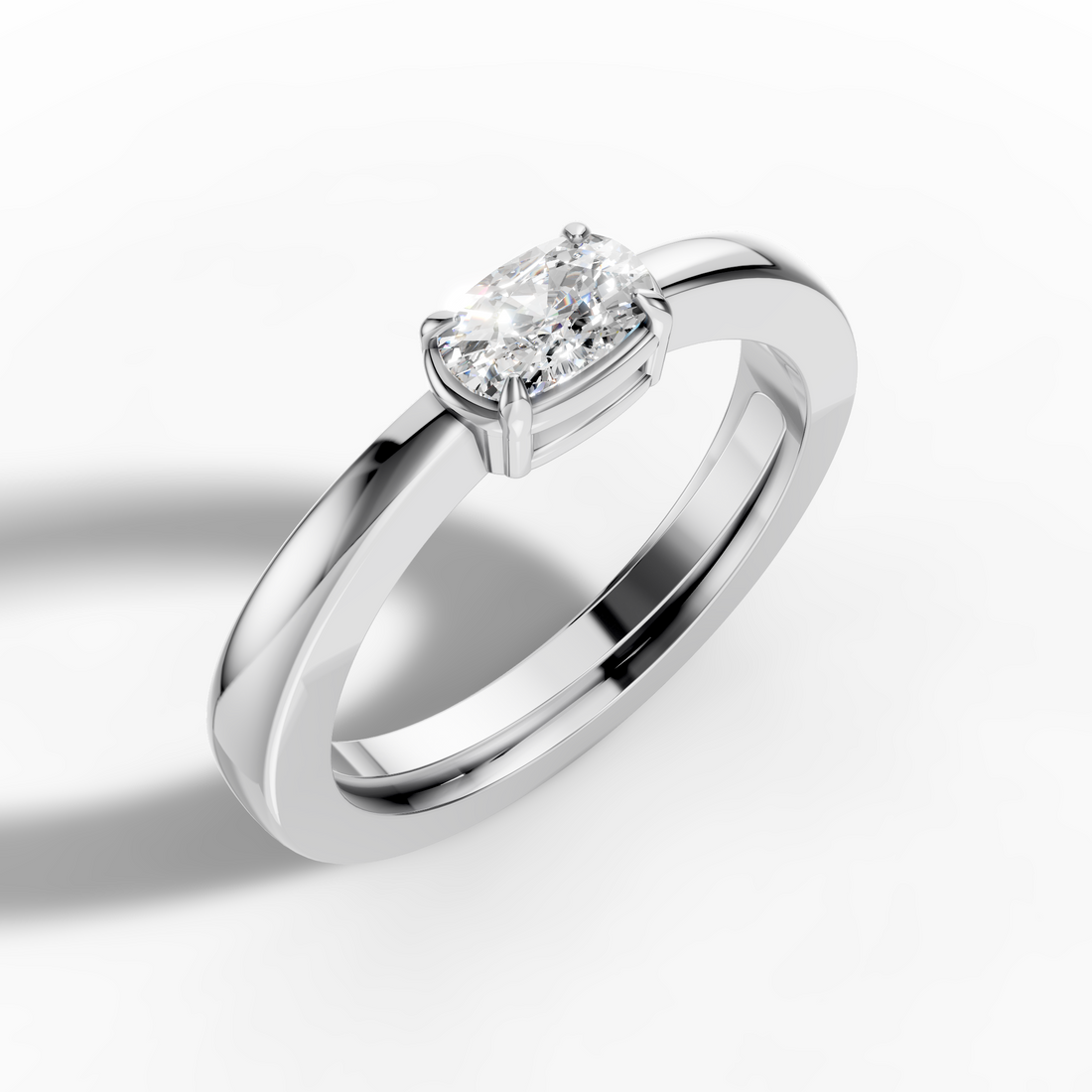 East-West Cushion Ring
