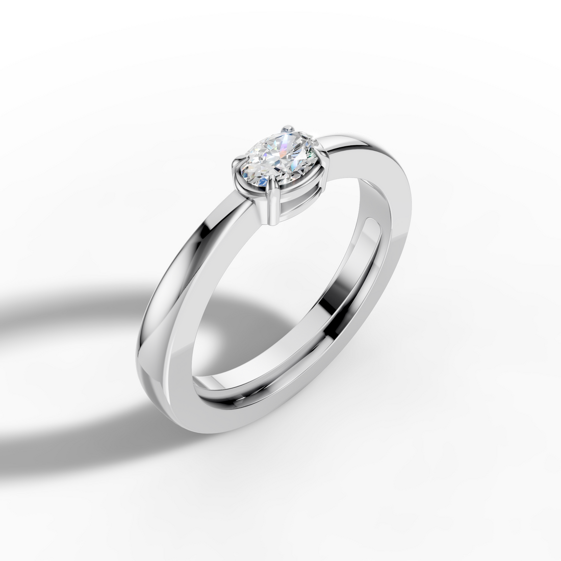 East-West Oval Ring