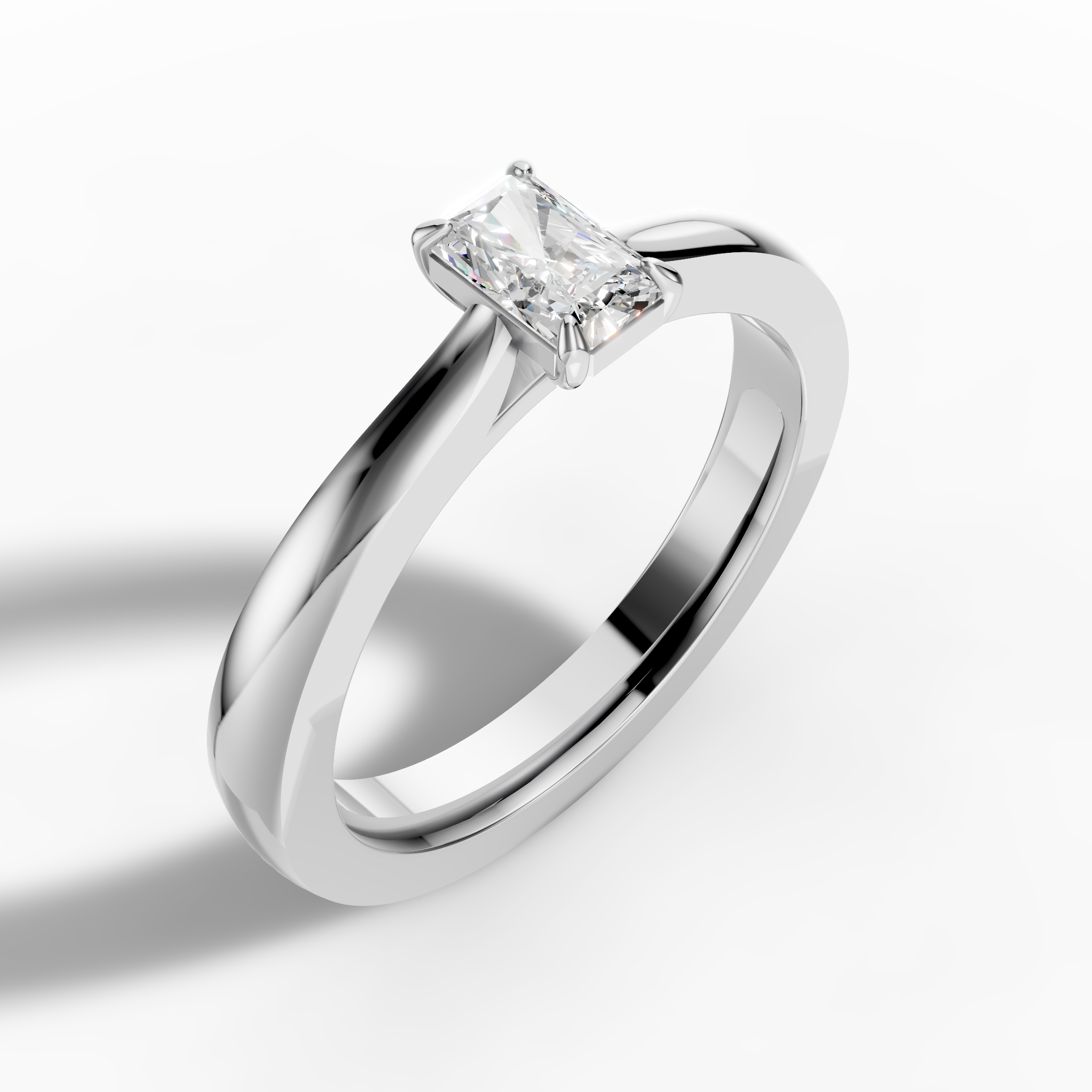 Radiant Solitaire Ring