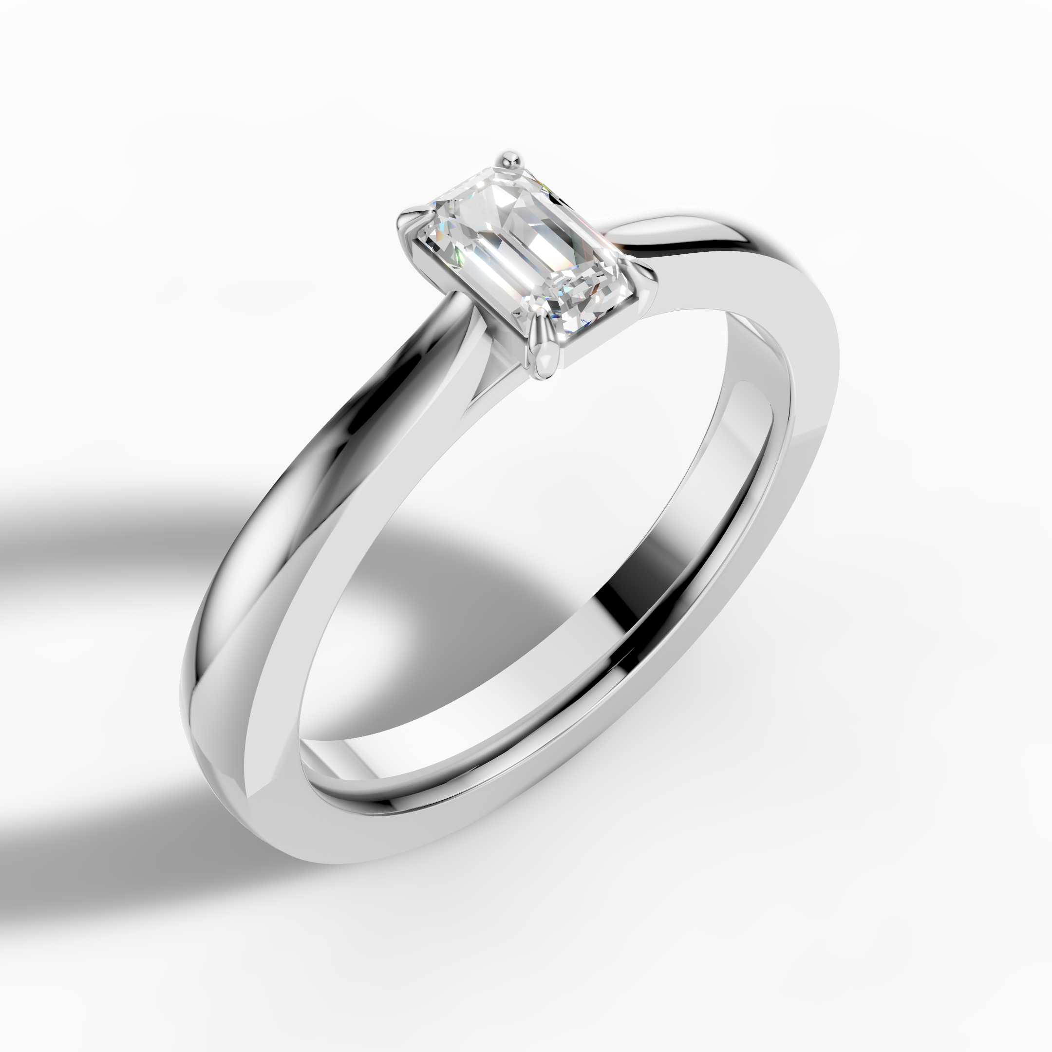 Emerald Solitaire Ring