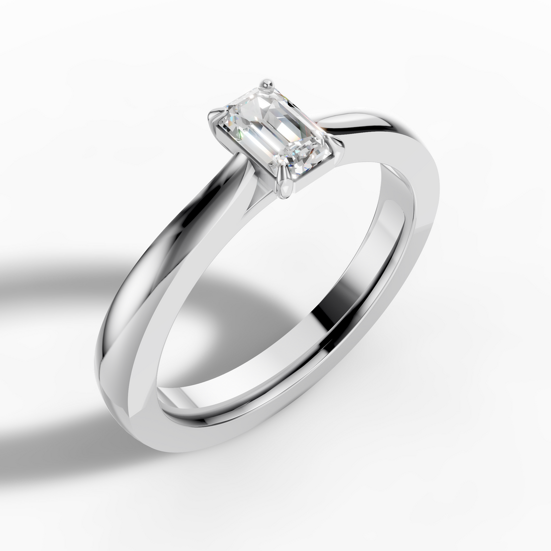 Emerald Solitaire Ring