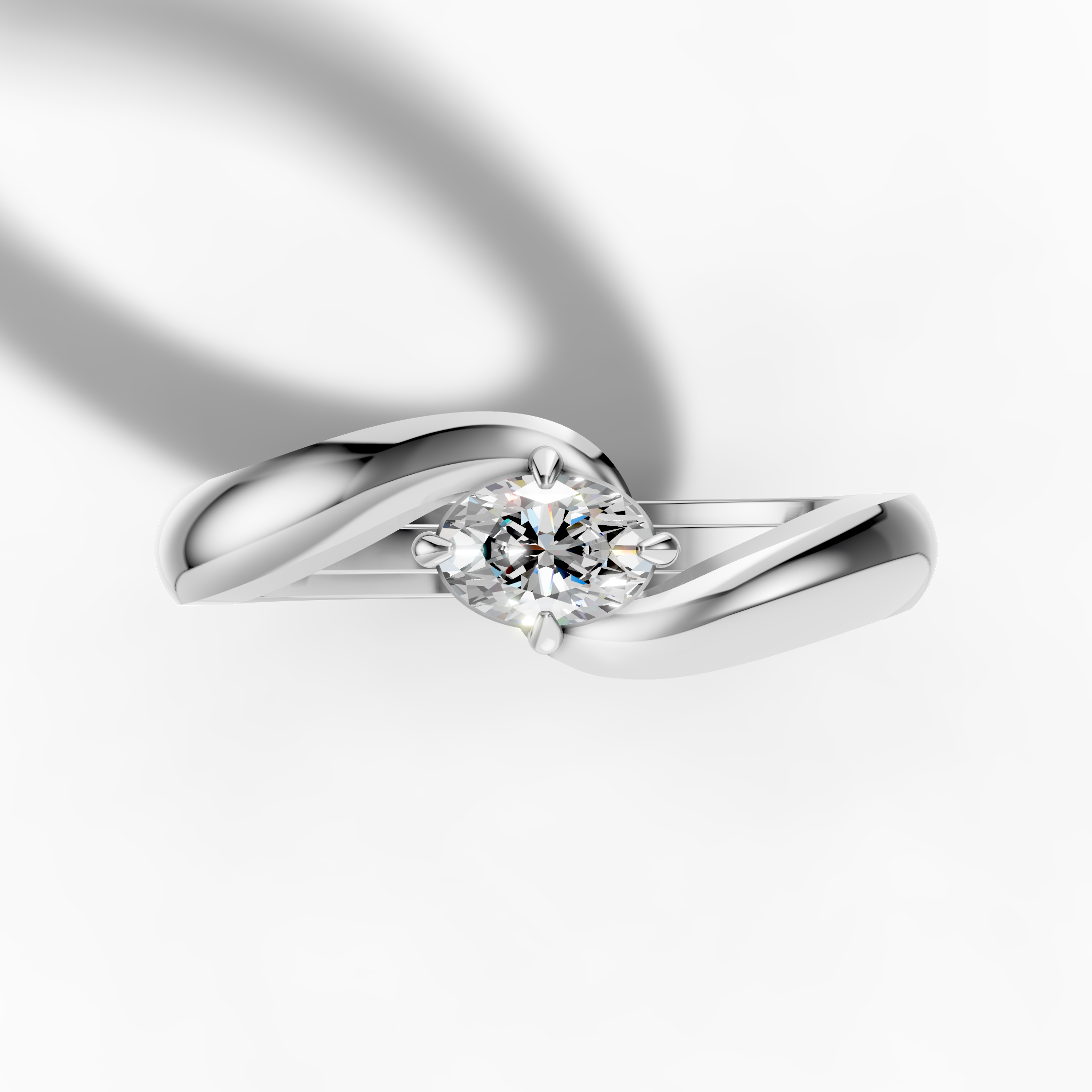 Sleeping Oval Ring