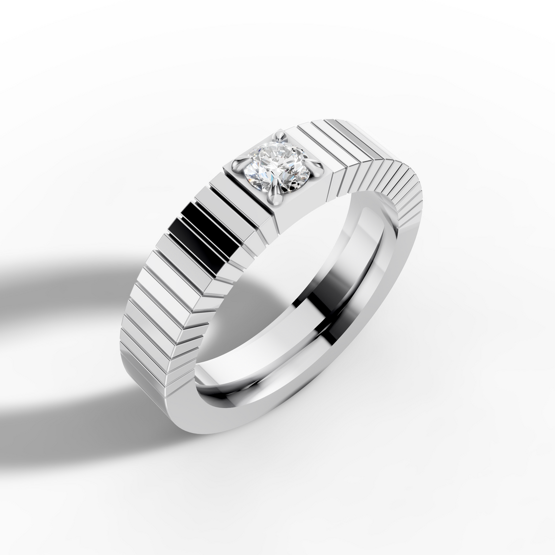 Textured Round Ring