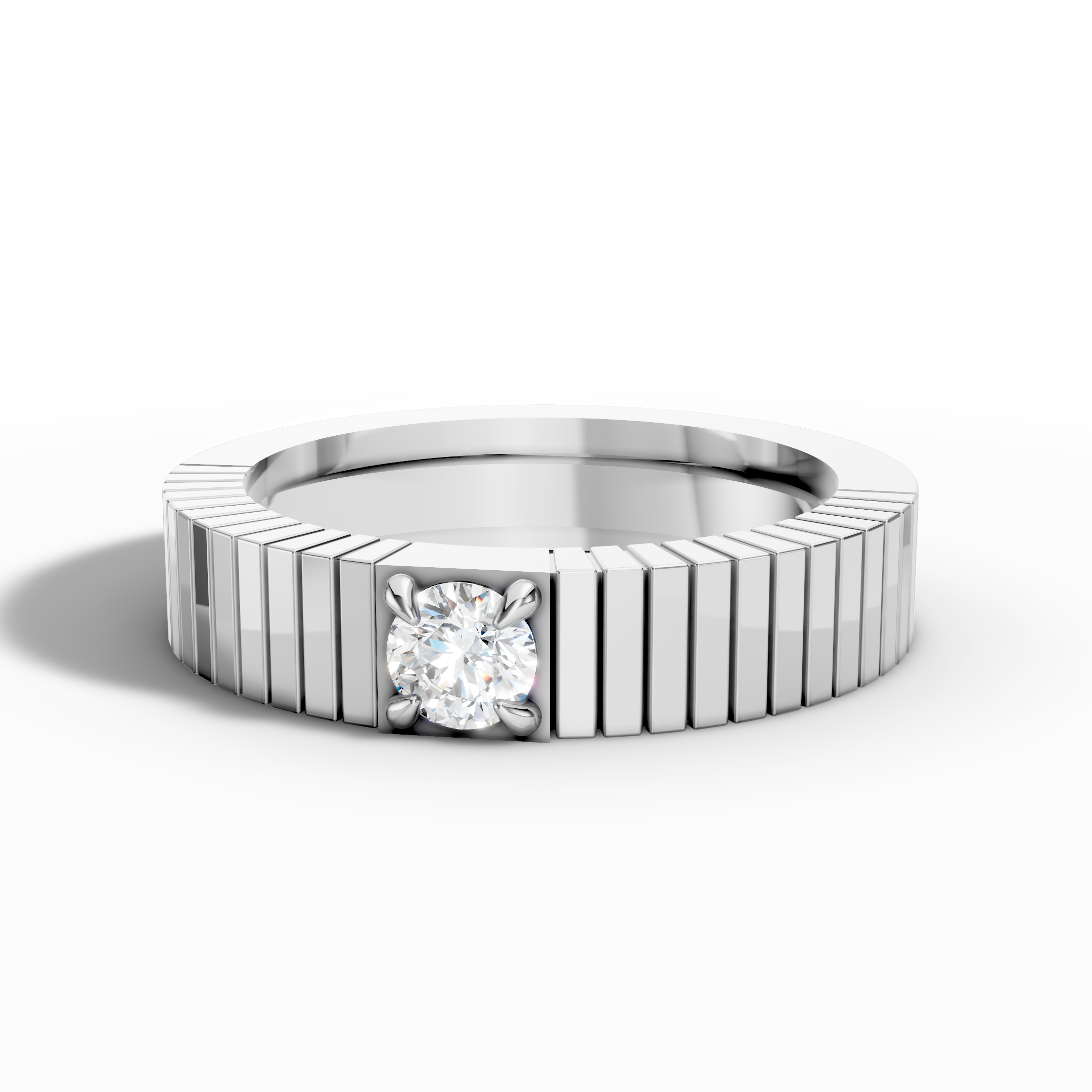 Textured Round Ring