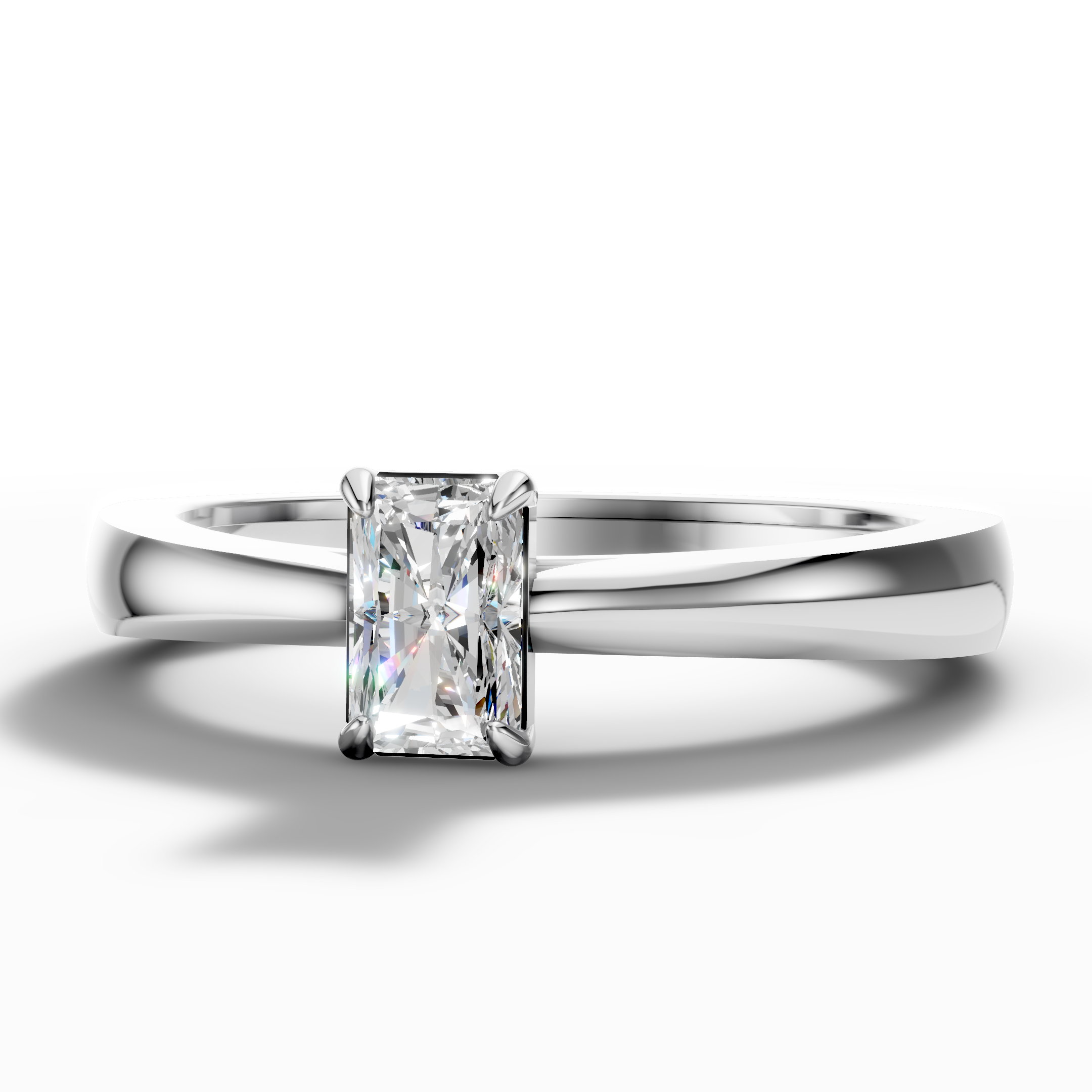Radiant Solitaire Ring