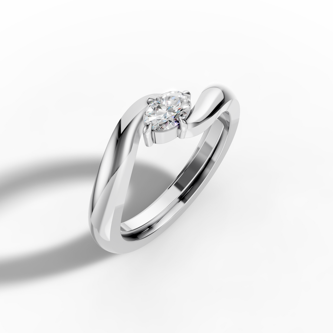 Sleeping Oval Ring