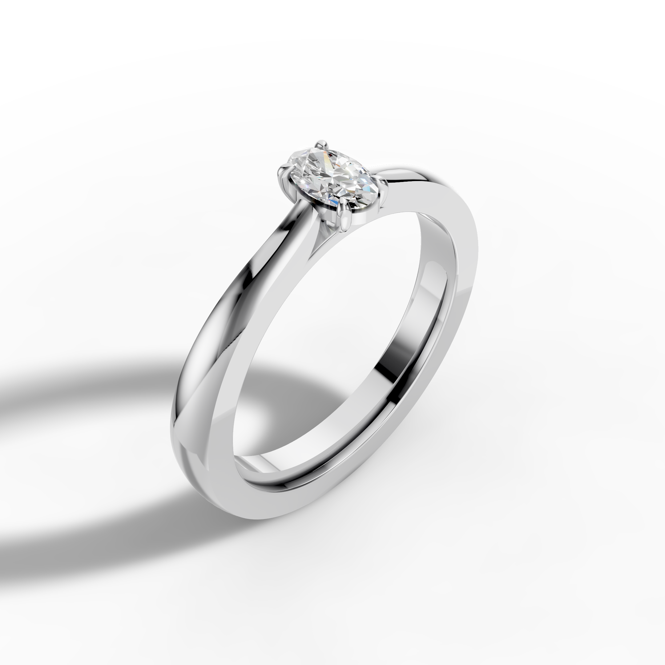 Oval Solitaire Ring