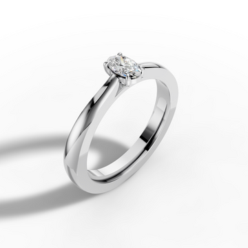 Oval Solitaire Ring