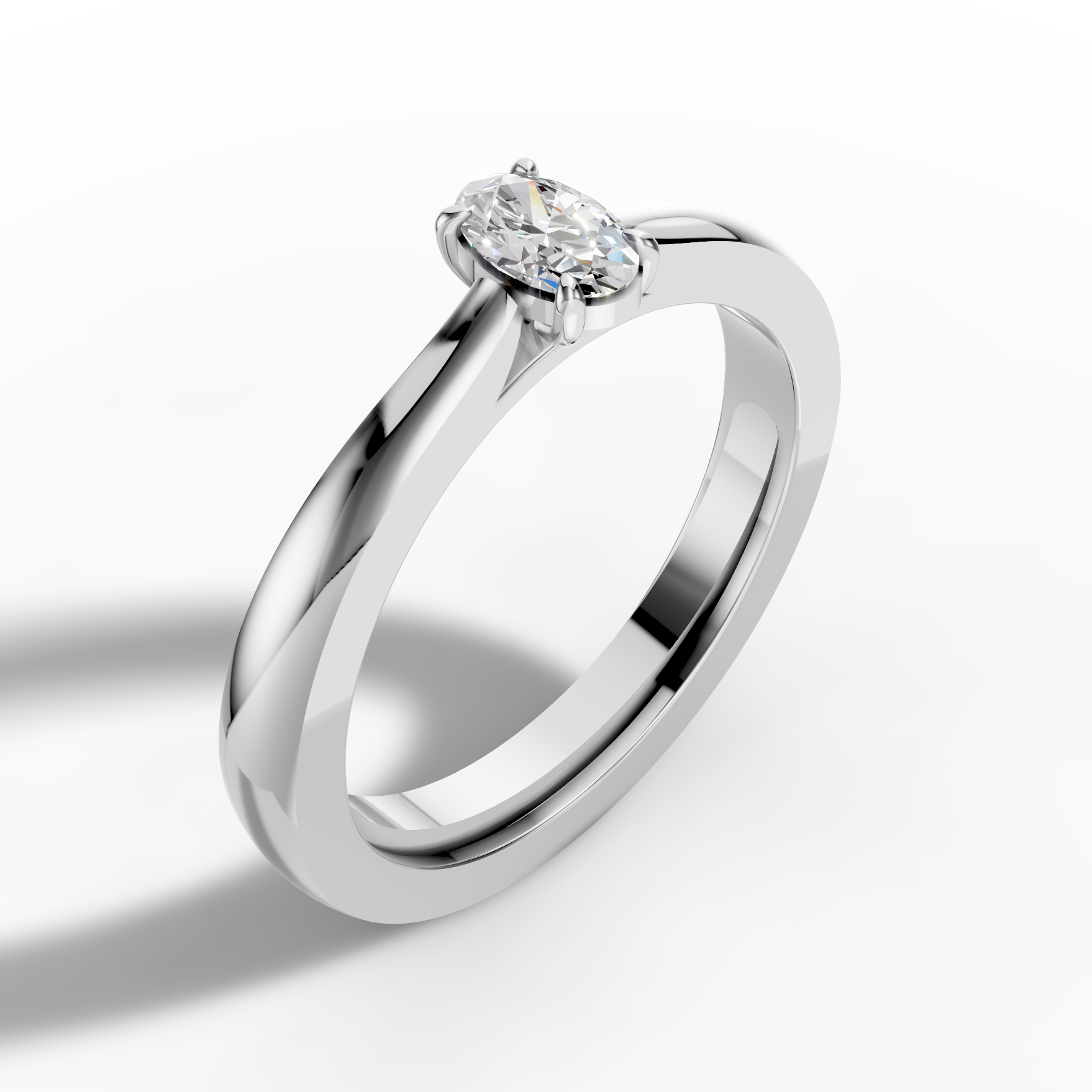 Oval Solitaire Ring