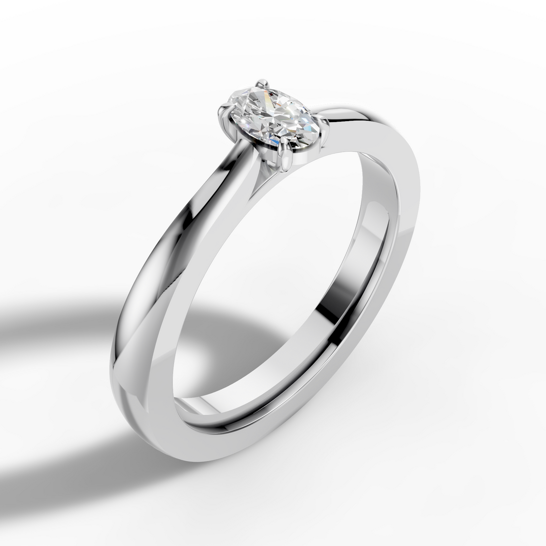 Oval Solitaire Ring